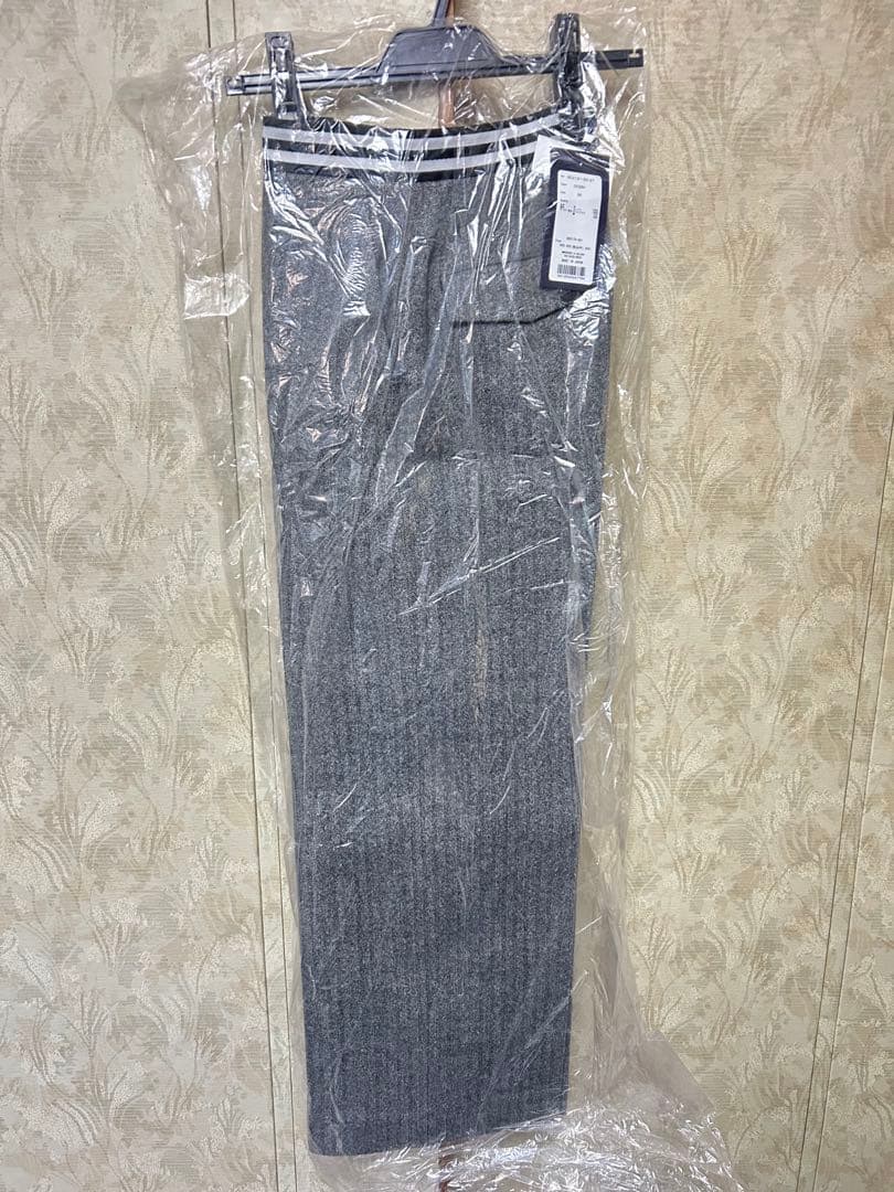 h*a様 ボーダーズアットバルコニー ヘリンボーンパンツ　S ブラック