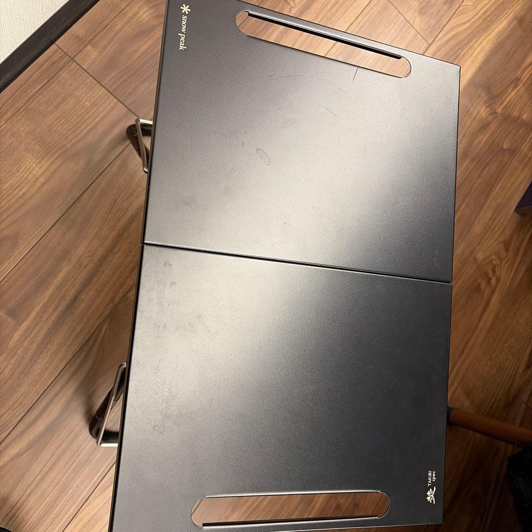 雪峰祭　焚き火Myテーブル　ブラック　スノーピーク