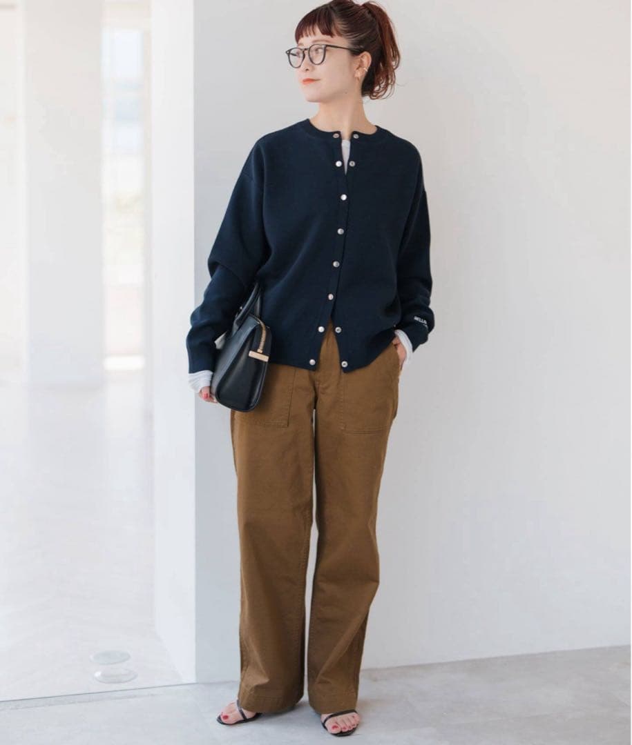 Spick & Span ルーズベイカーパンツ キャメル 38