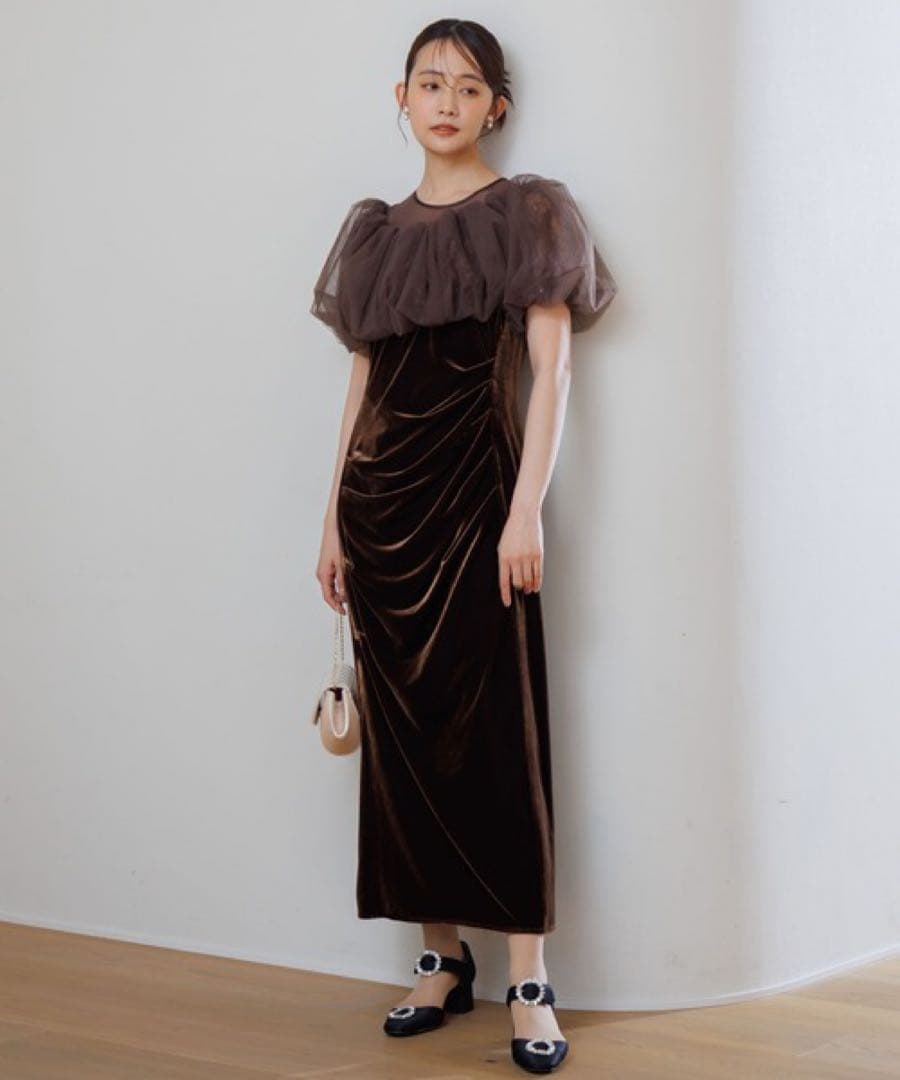 バルーンボレロ・ベロアドレス セット　form forma パーティードレス