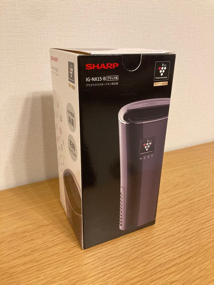 【新品未開封】SHARP プラズマクラスターイオン発生器 IG-NX15-B 黒
