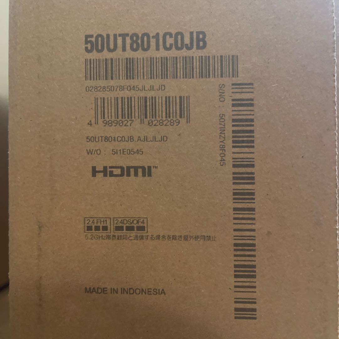 LG 50インチ UHD液晶テレビ 50UT801C0JB