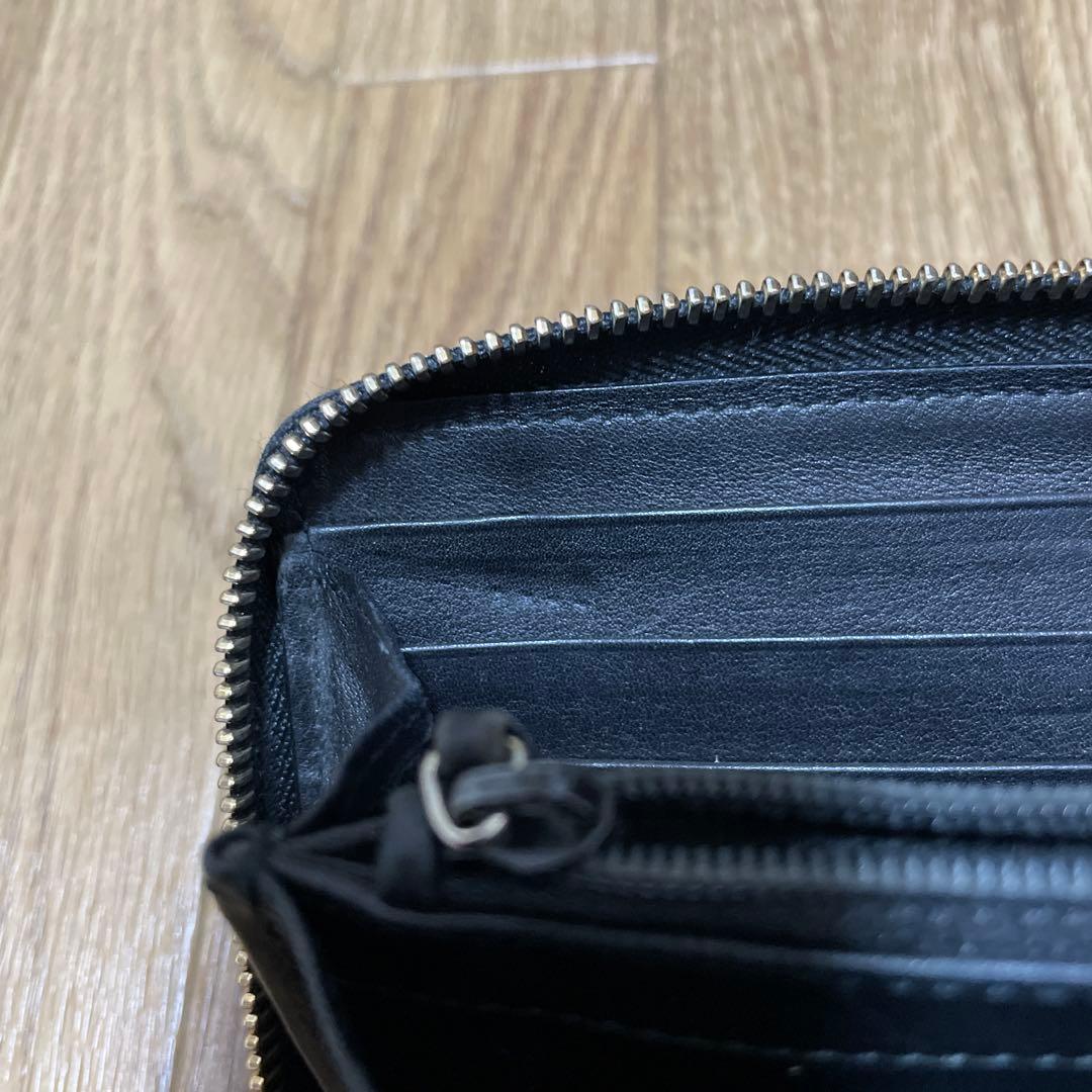 GUCCI グッチ ラウンドファスナー インターロッキング 長財布 ブラック