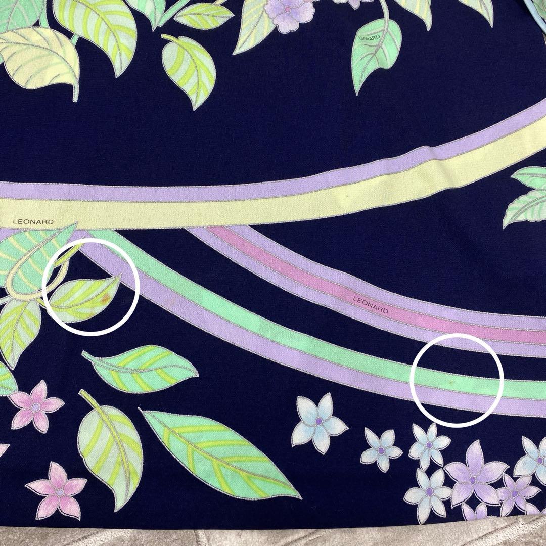 T585♪ レオナール　七分袖トップス　チュニック　サイズ42