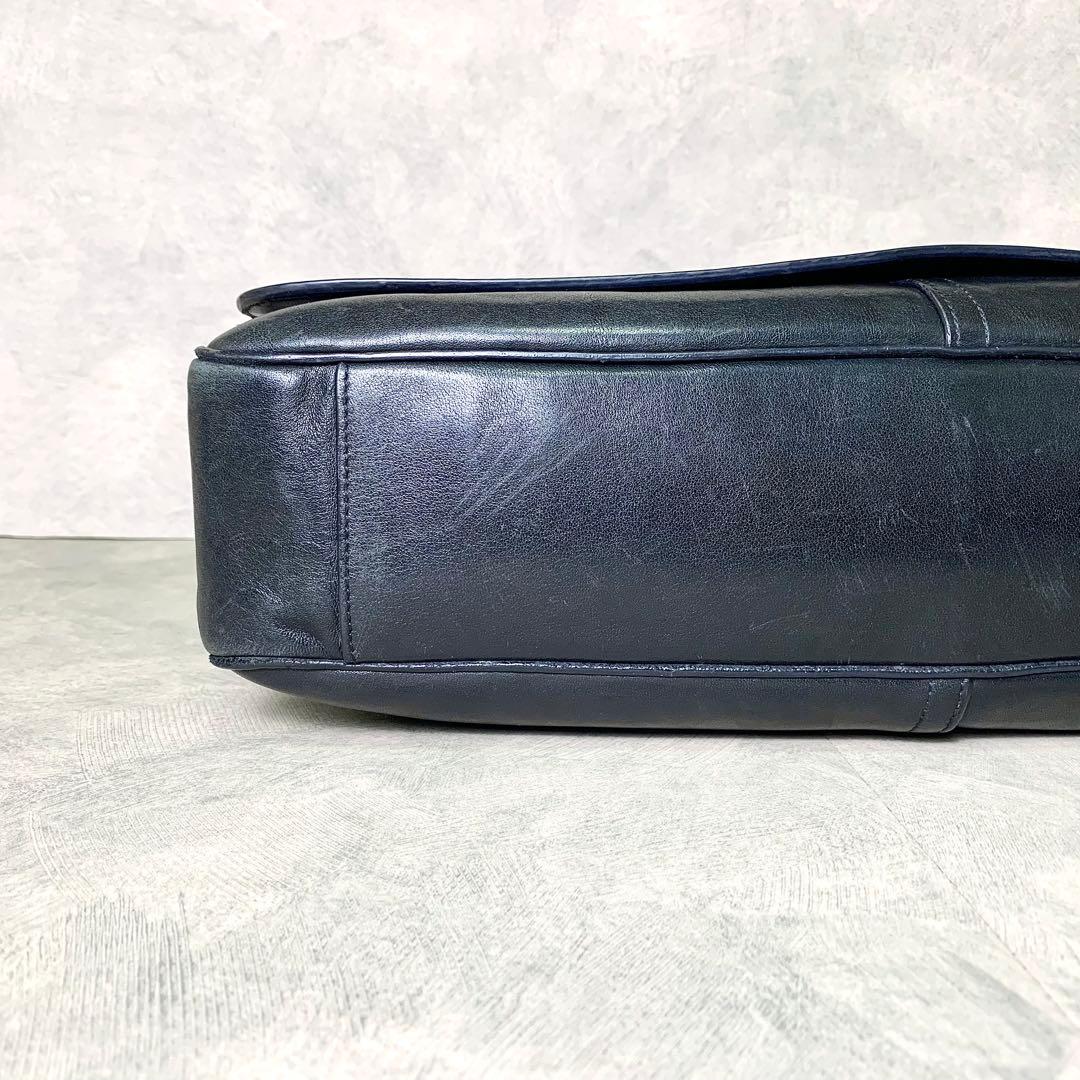 希少 COACH オールドコーチ メンズ メッセンジャーバッグ 本革 A4◎