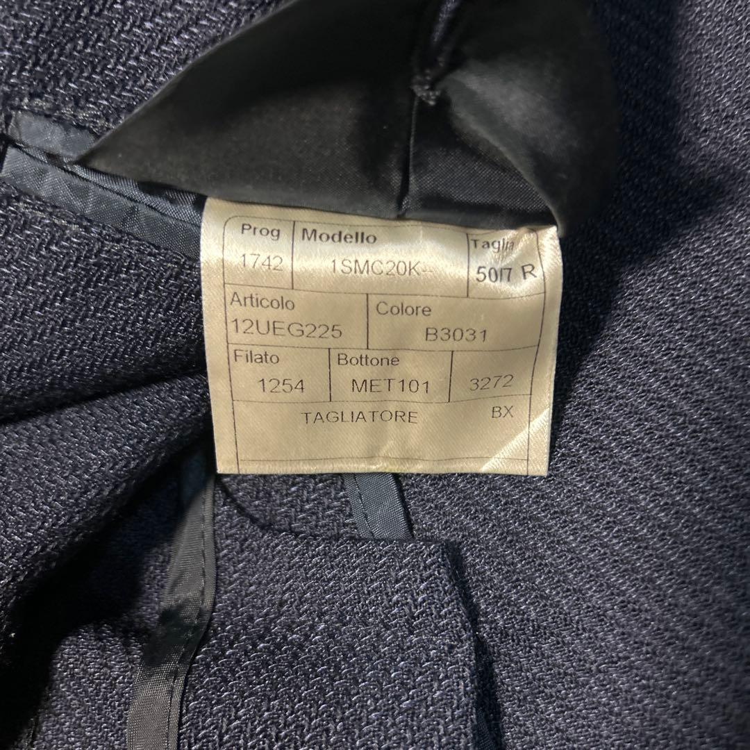 ネイビー ダブルブレスト テーラードジャケット