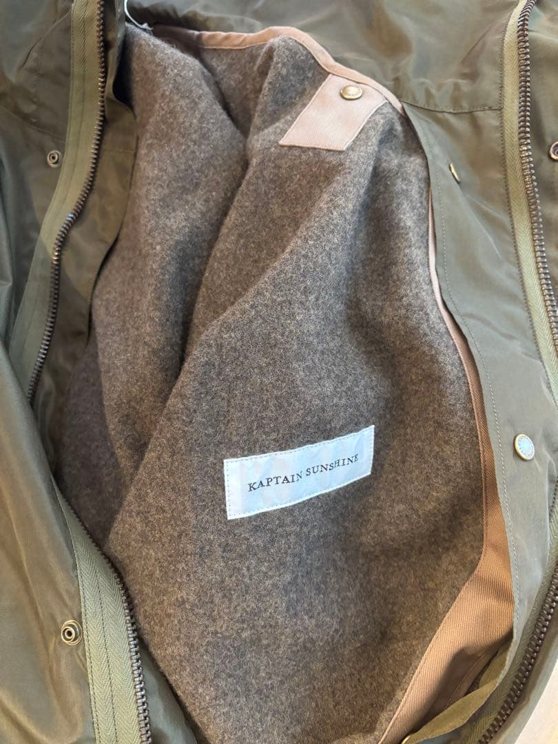 【新品】KAPTAIN SUNSHINE Silk Poly Mil Coat