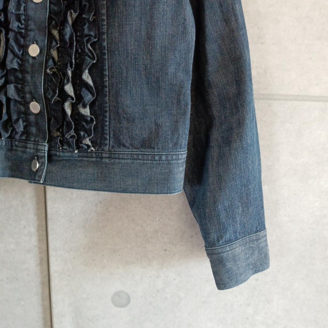 INGEBORG インゲボルグ フリル デニムジャケット　 日本製 X3781
