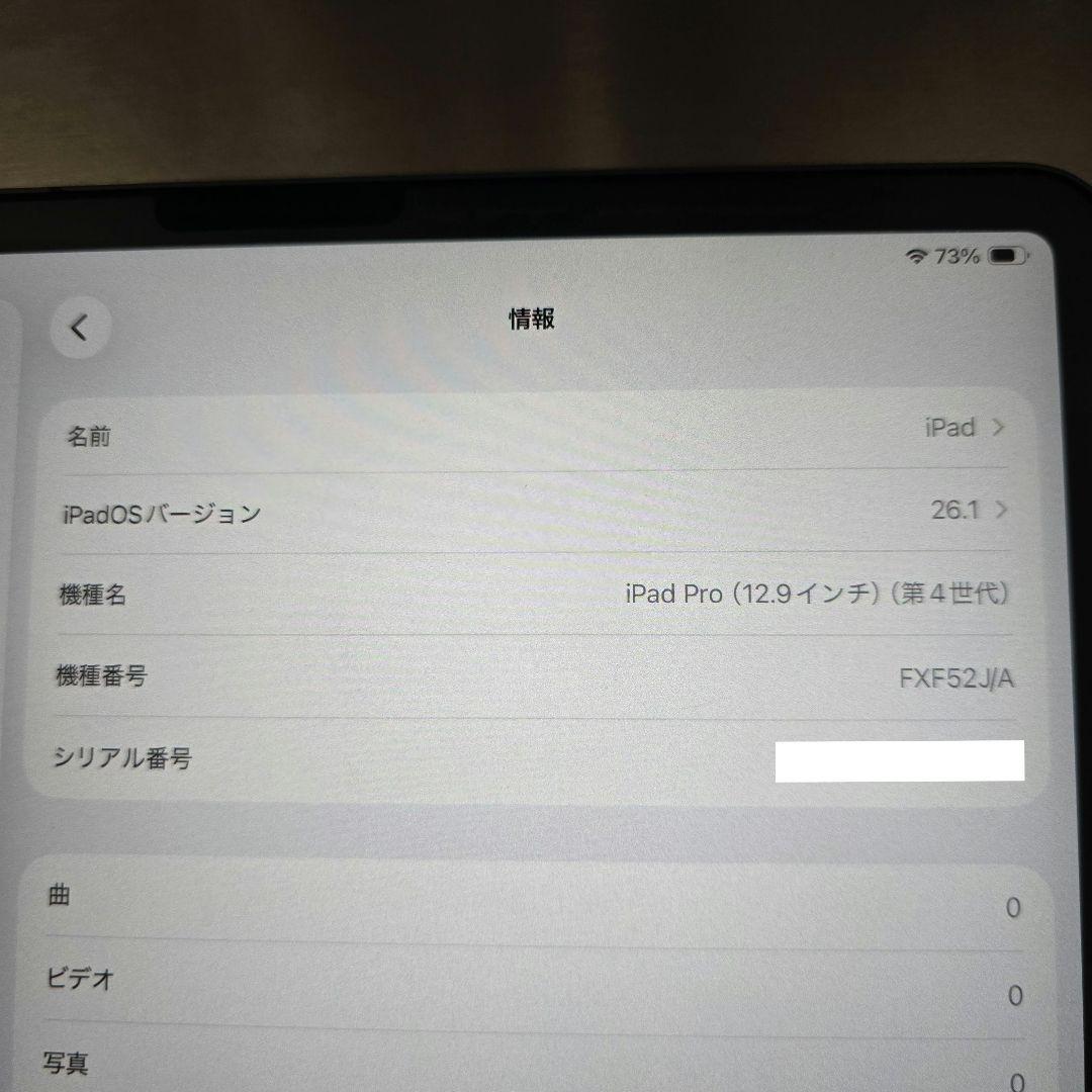 iPad Pro 12.9-inch Cellularスペースグレー 256GB