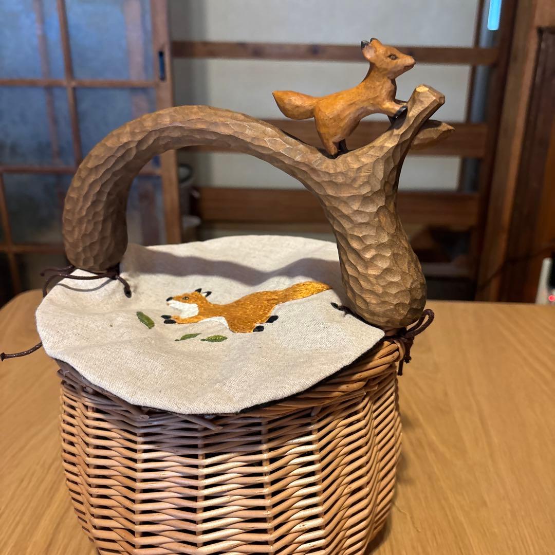 KIYATA きつねカゴバック未使用品