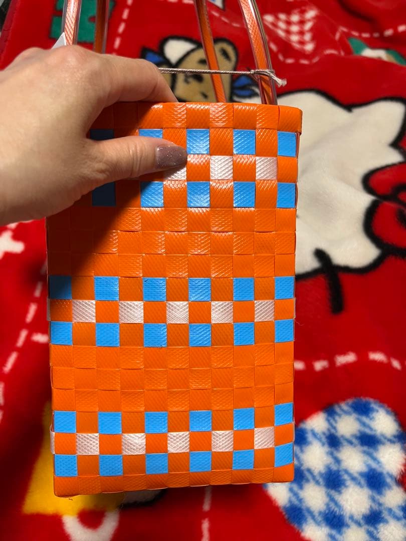 MARNI チェック柄 かごバッグ