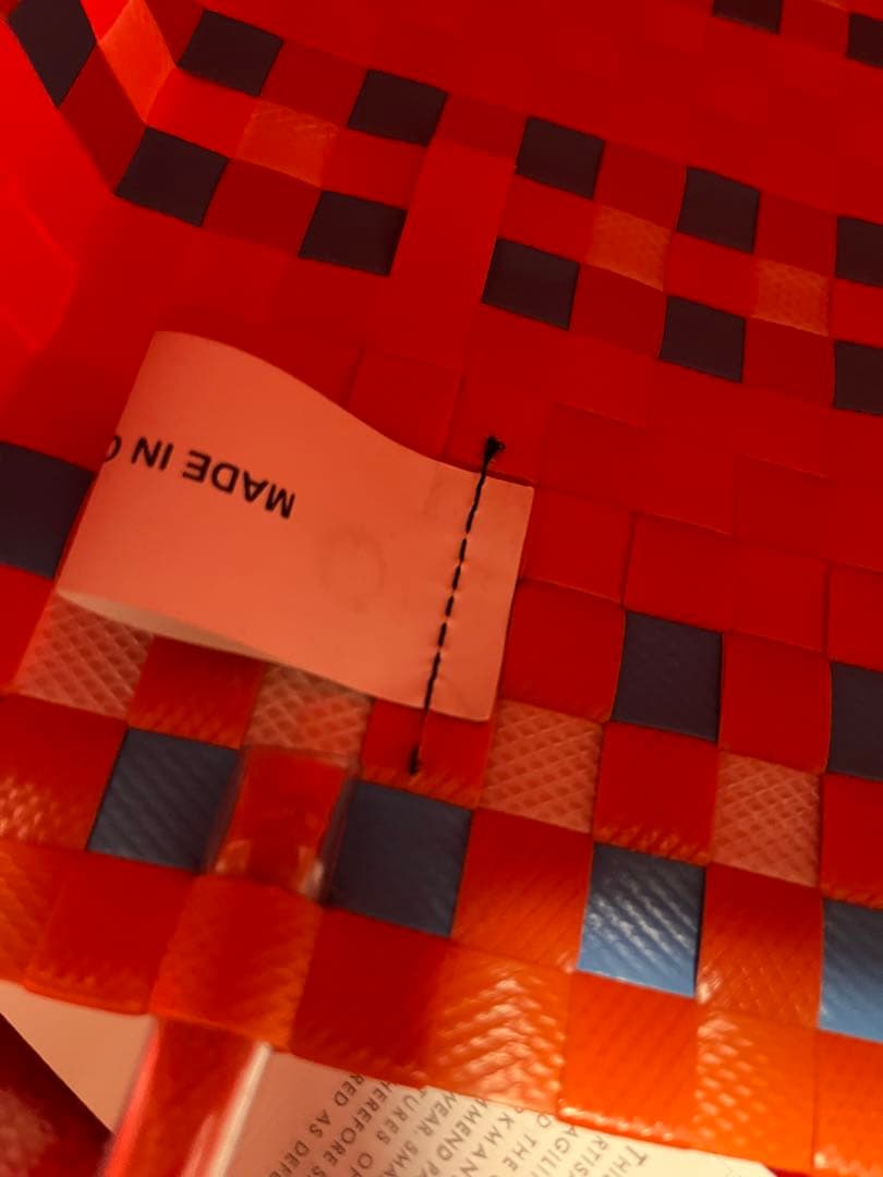 MARNI チェック柄 かごバッグ