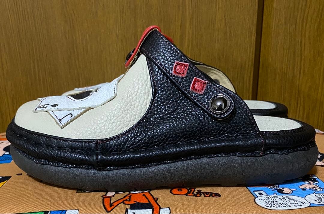 未使用estacion エスタシオン トランプ モチーフ 2wayサボサンダル