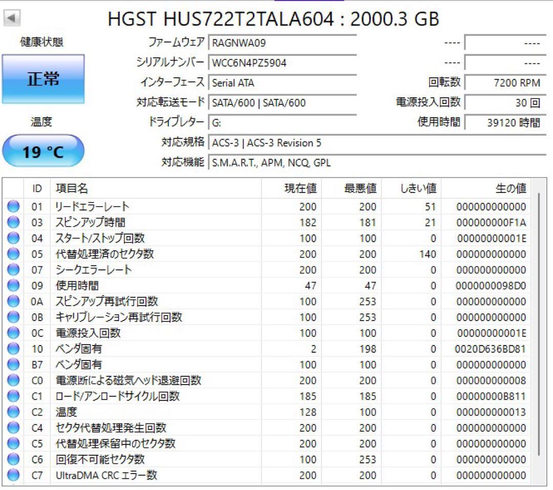 HDD 2TB 3個セット