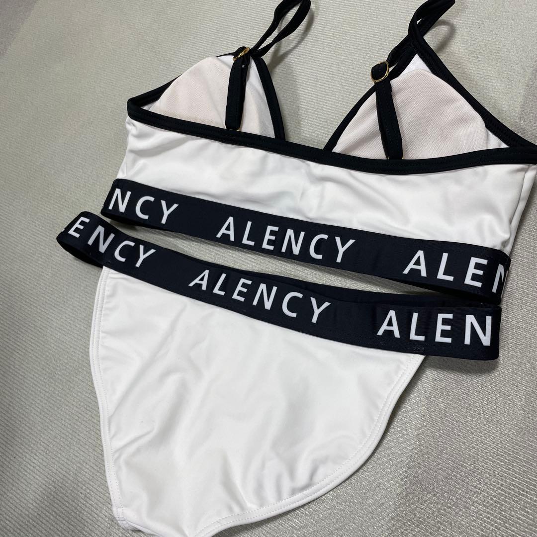 ALENCY ホワイト ロゴビキニ