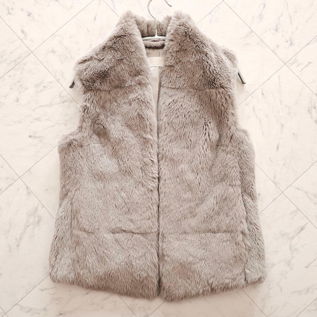 BALLSEY ボールジィ ラビット ファー ベスト ジレ