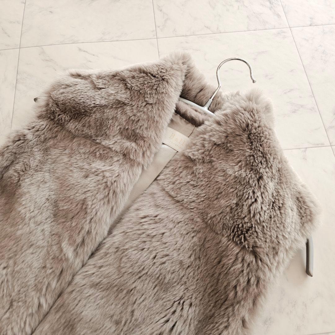 BALLSEY ボールジィ ラビット ファー ベスト ジレ