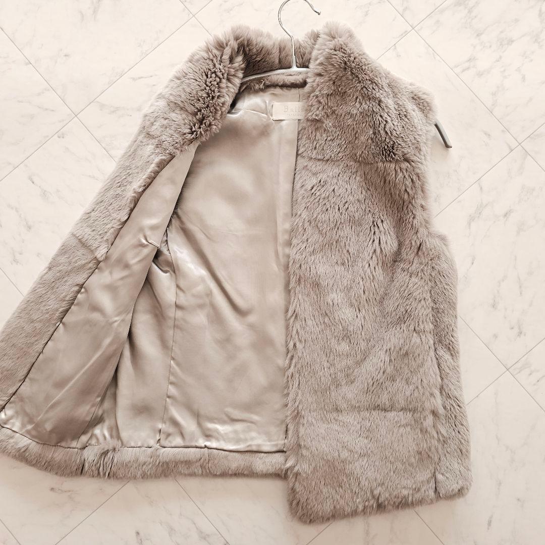 BALLSEY ボールジィ ラビット ファー ベスト ジレ