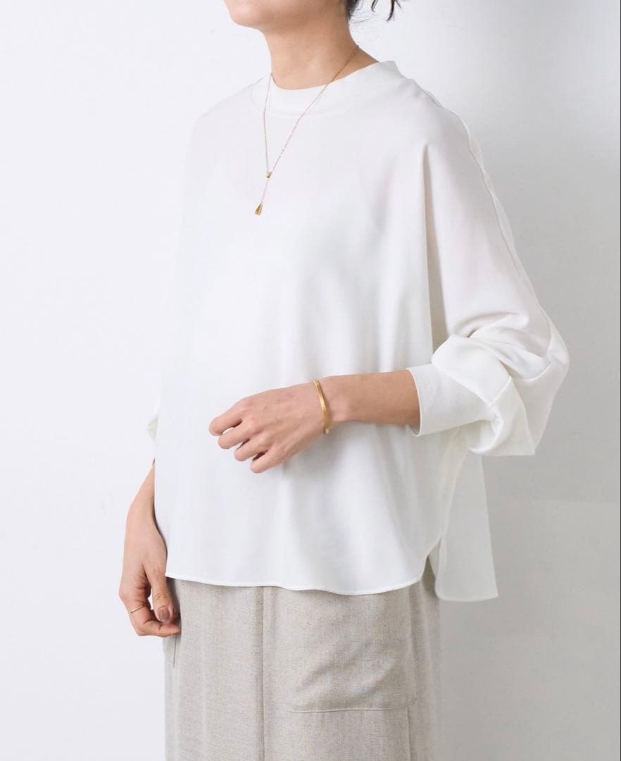 ◎ハッチマル◎専用 タグ付　ビアズリー ニットコンビドルマンブラウス　Fサイズ