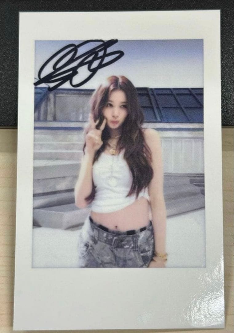 TWICE サナ THISISFOR 中国一直娱yizhiyuチェキ トレカ