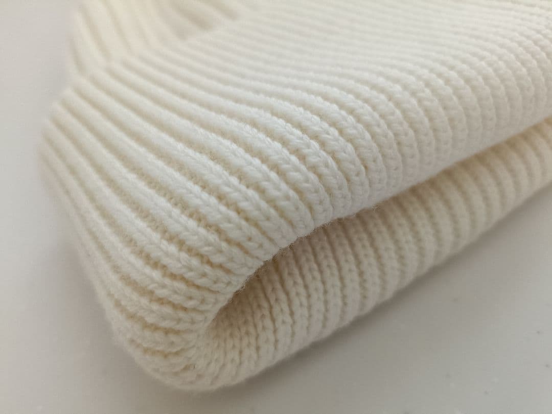 最終【未使用】ロエベ　LOEWE ビーニー　ニット帽　ホワイト