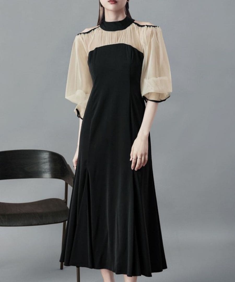 【新品】結婚式 etoll. エトル カットアウトマーメイドドレス ブラック