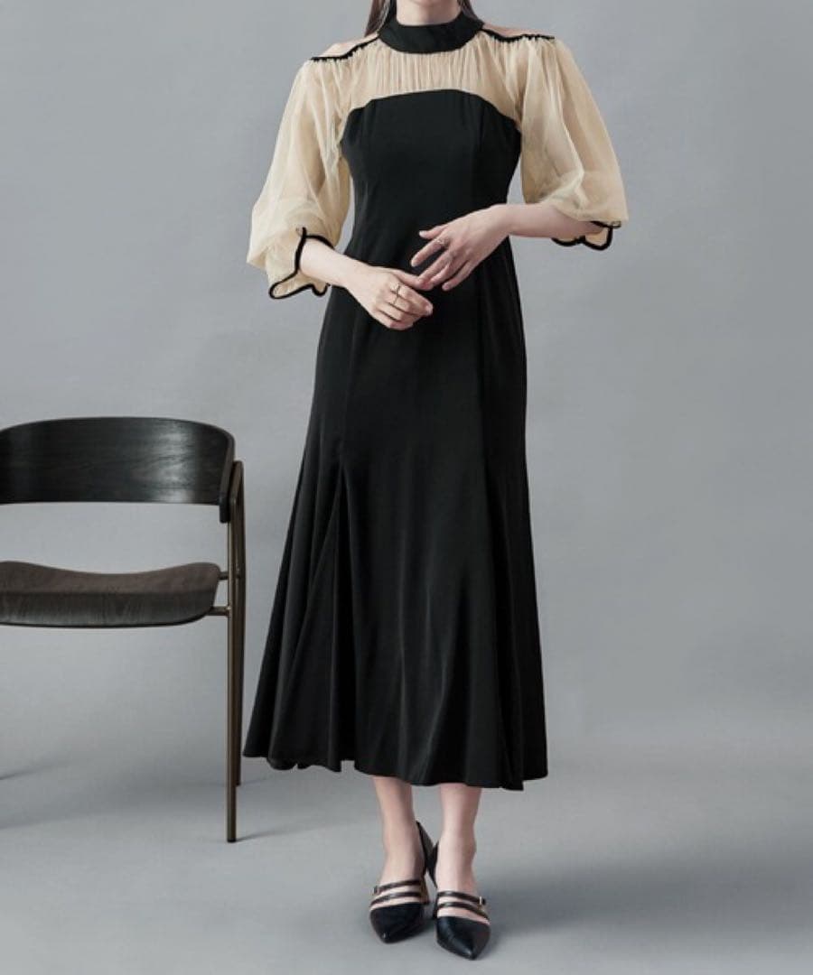 【新品】結婚式 etoll. エトル カットアウトマーメイドドレス ブラック