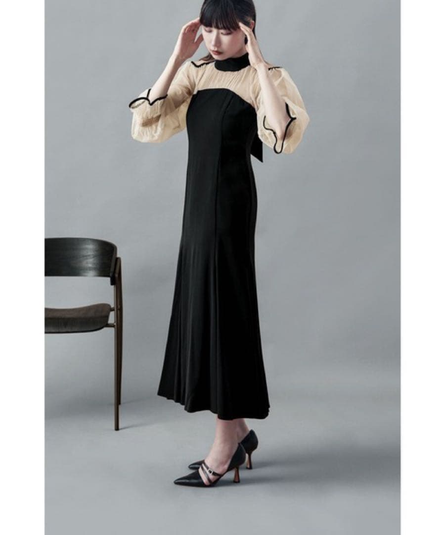 【新品】結婚式 etoll. エトル カットアウトマーメイドドレス ブラック