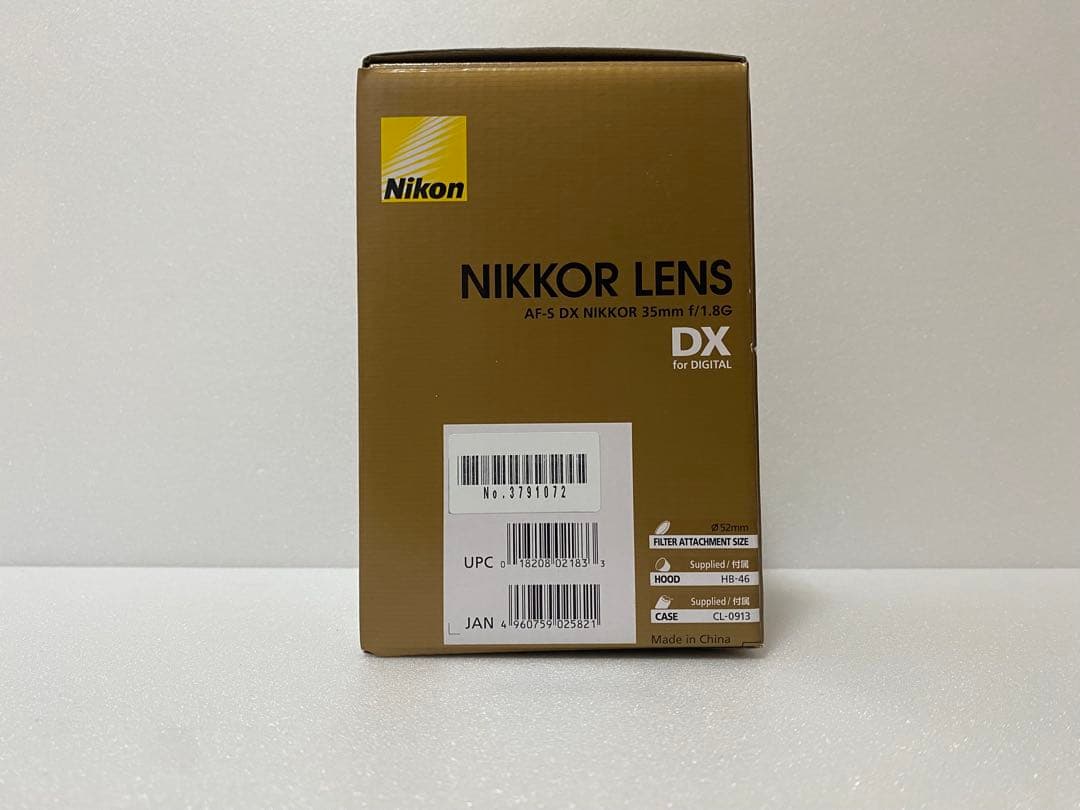新品 Nikon AF-S DX NIKKOR 35mm f/1.8G レンズ
