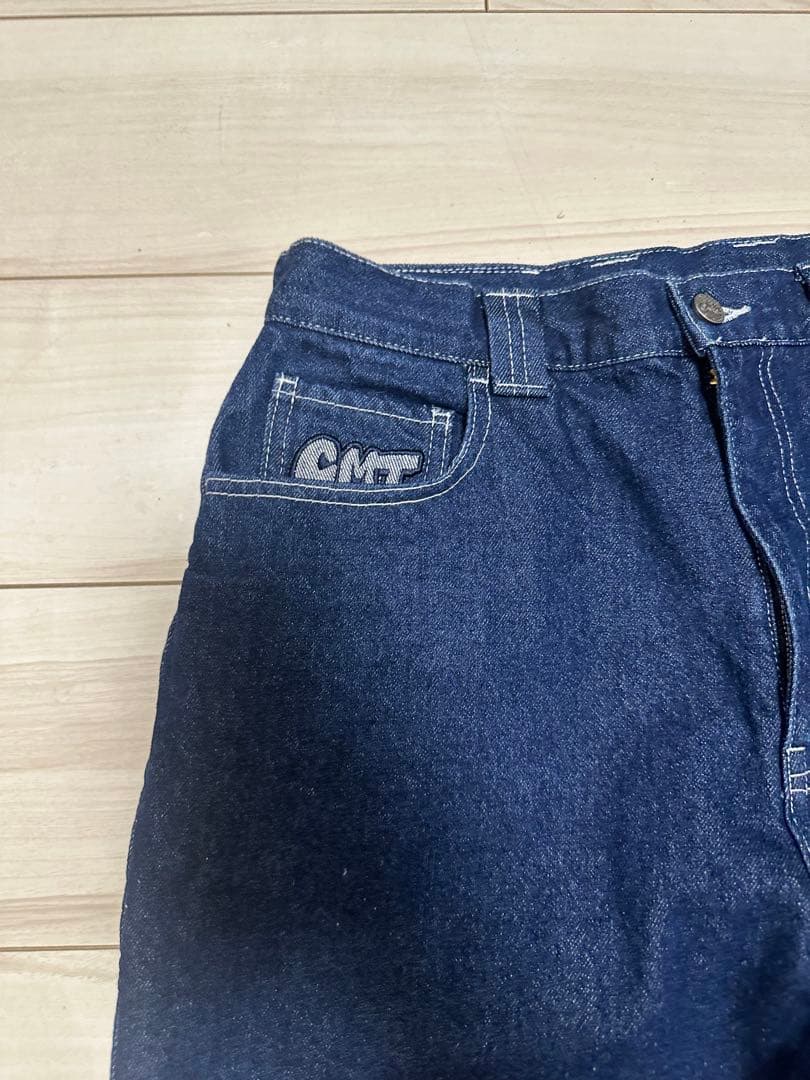 CENTIMETER デニムセットアップ L刺繍ジャケット パンツ上下セット古着