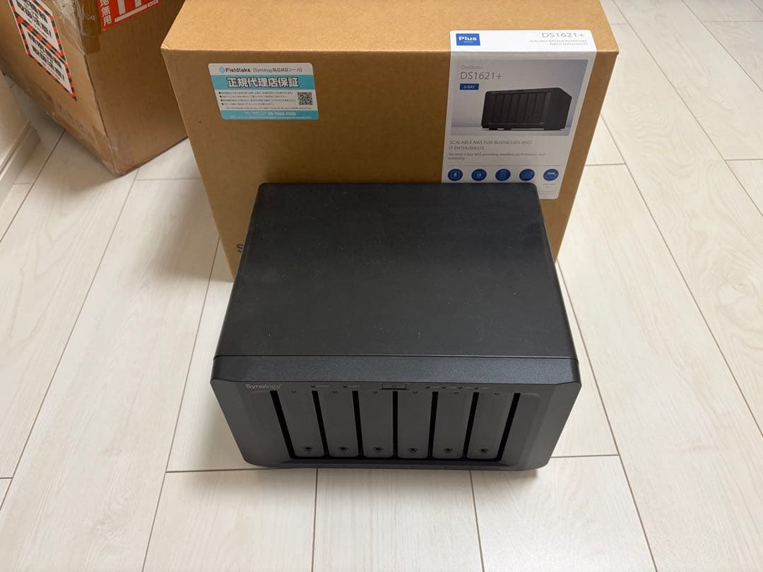 Synology DS1621+ メモリ16GB 10G SFP+ LANカード