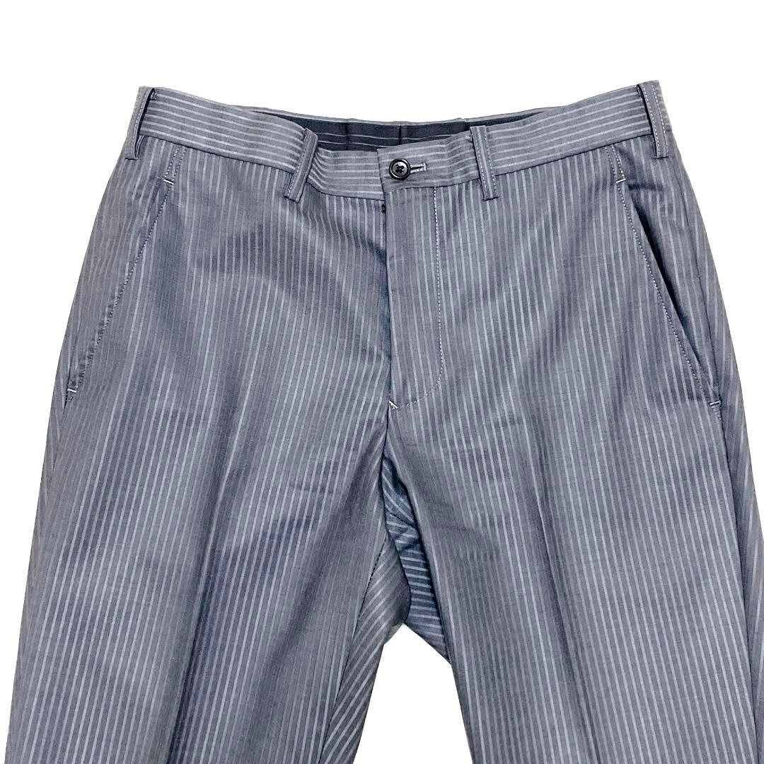 【美品】タケオキクチ　スーツ　セットアップ　 3ピース　ストライプ