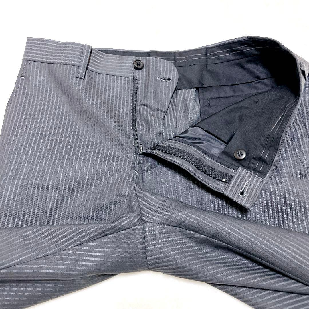 【美品】タケオキクチ　スーツ　セットアップ　 3ピース　ストライプ