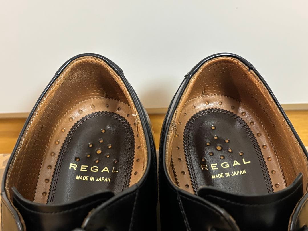 REGAL ストレートチップ04ER（25.5㎝）黒色