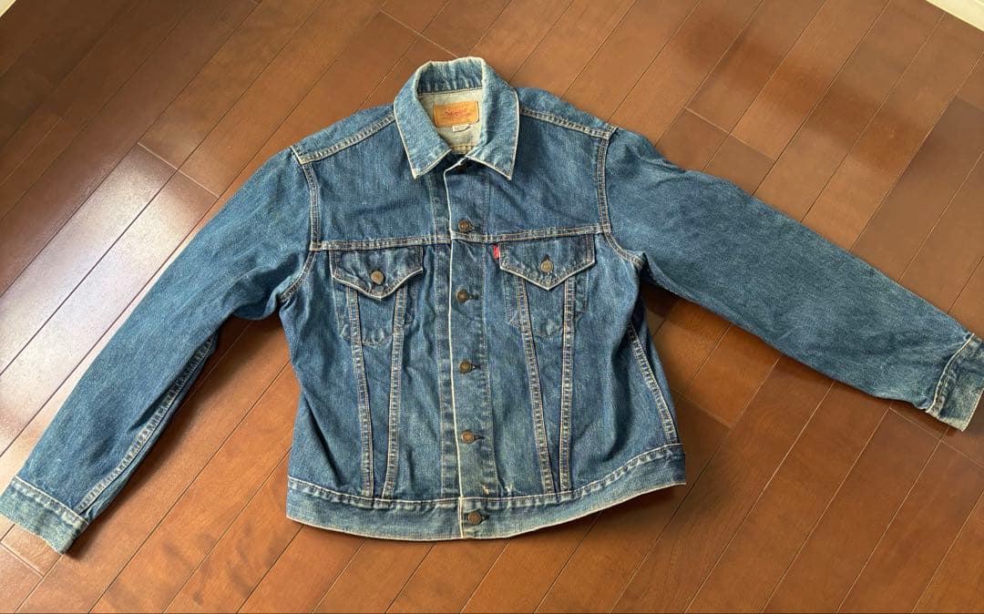 【70s古着】LEVISリーバイス デニムジャケットGジャン。サイズ40程度