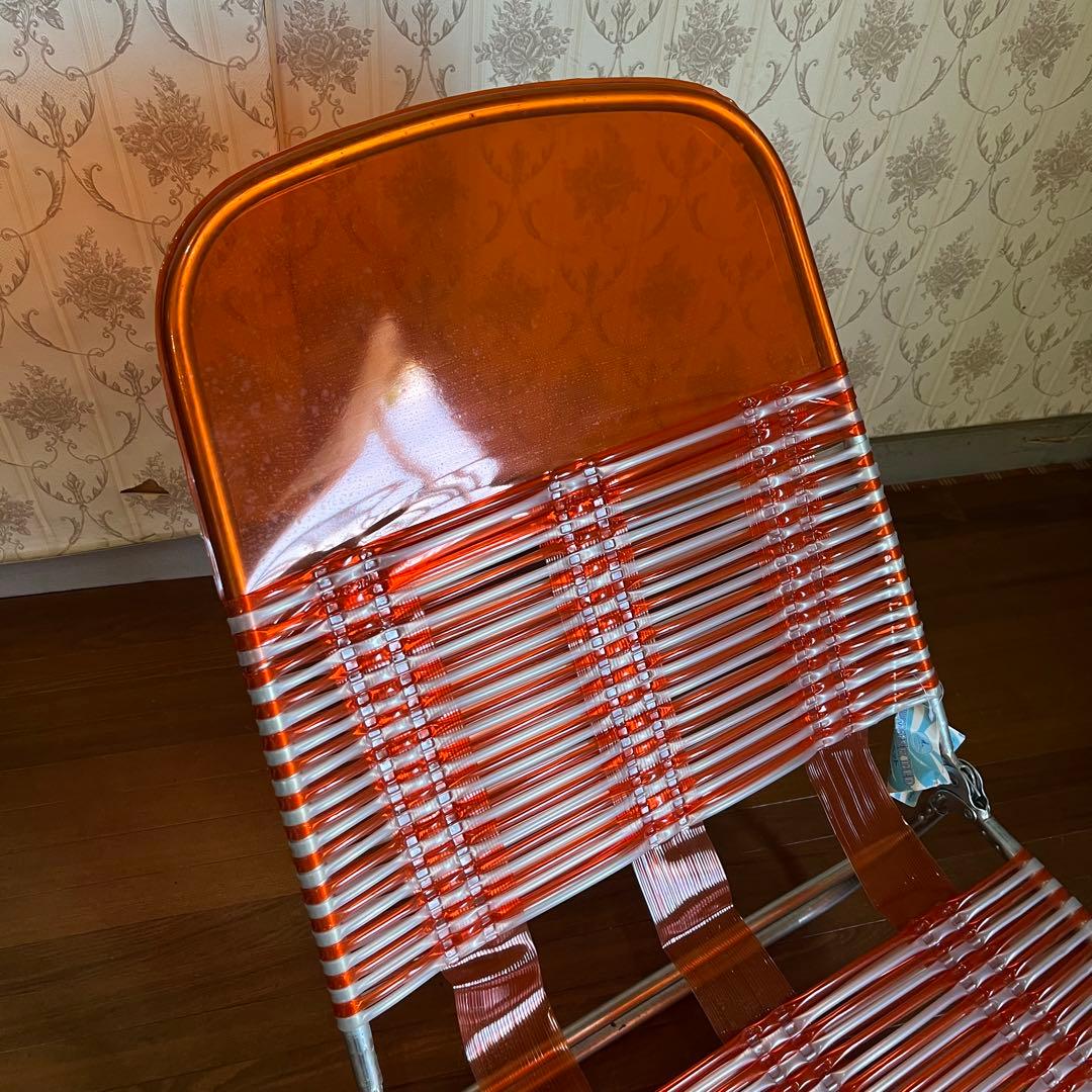 【アンティーク】昭和レトロ キャプテンスタッグ ビニールサマーベッド 古道具