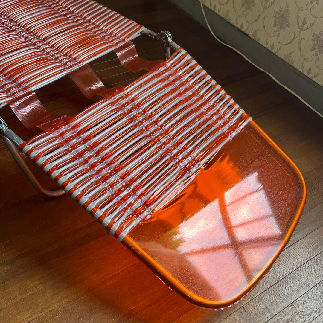 【アンティーク】昭和レトロ キャプテンスタッグ ビニールサマーベッド 古道具