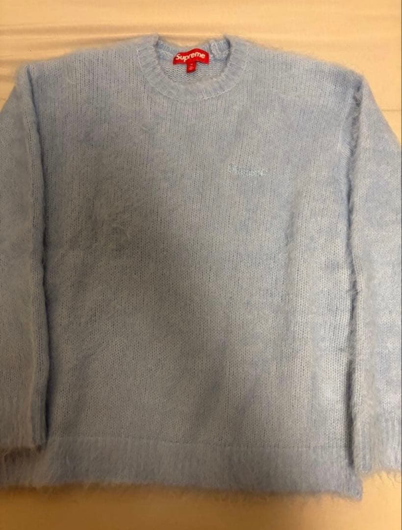 Supreme Brushed Mohair Sweater ライトブルー M