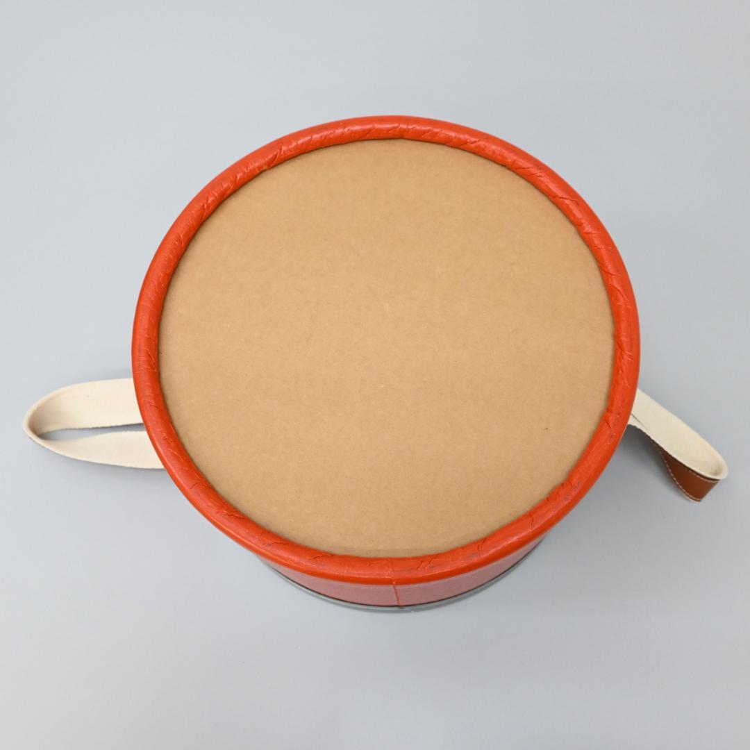 ■ □ 47371★年 エルメス サドルボックス セリエ オレンジ インテリア