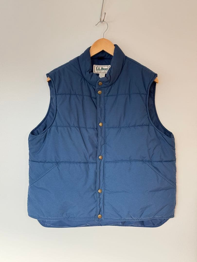 【美品】80's エルエルビーン L.L.Bean 中綿ベスト L ネイビー
