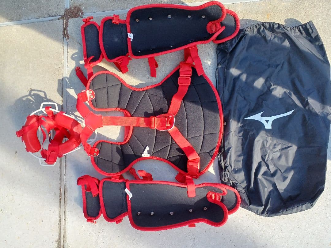 野球　キャッチャー防具　袋付き