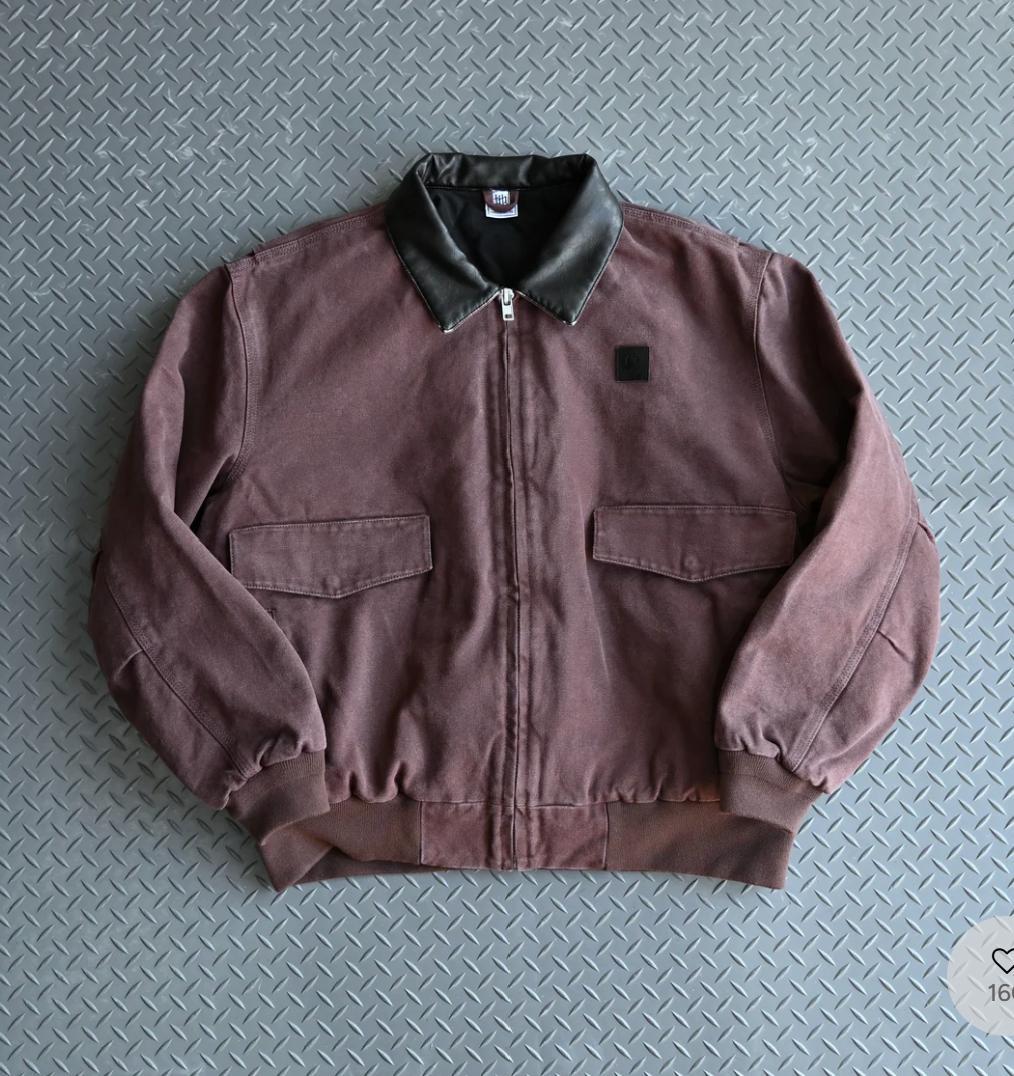 【SALE】L2139レザーカラーデトロイトジャケットS（red）地底人