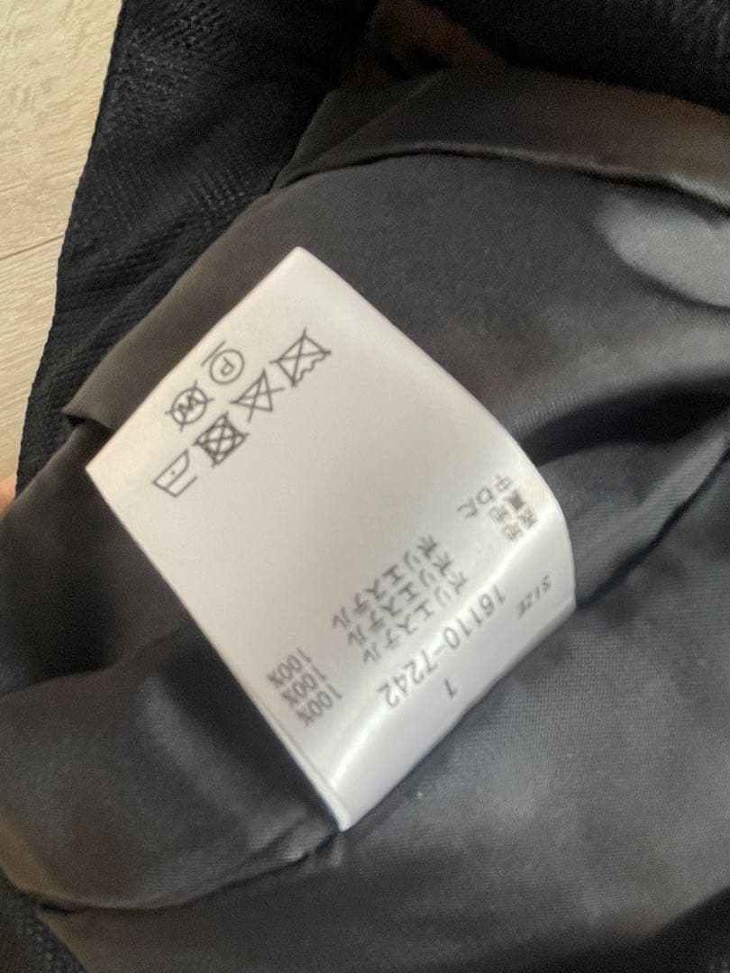 【美品】clane dad short pants ネイビー 1