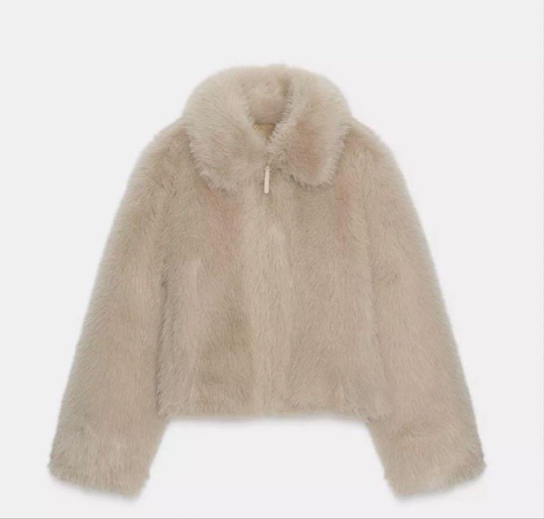 ZARA ダブルフェイス フェイクファージャケット