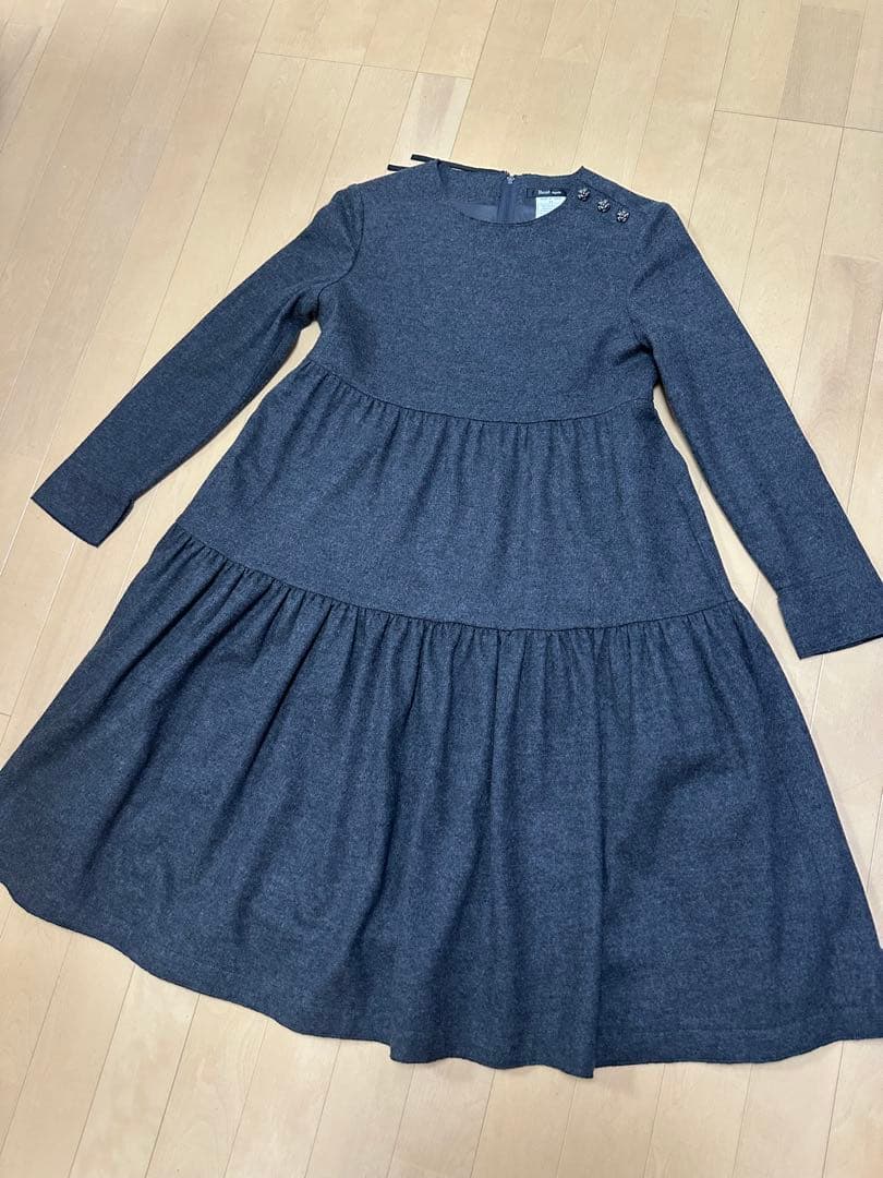 René basicティアードワンピース34♡チャコールグレー⭐️美品⭐️