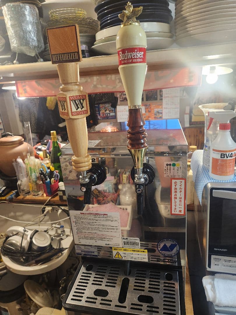 ニットクビールサーバーWコック レア木製コック付き 洗浄済み程度良好 フルセット