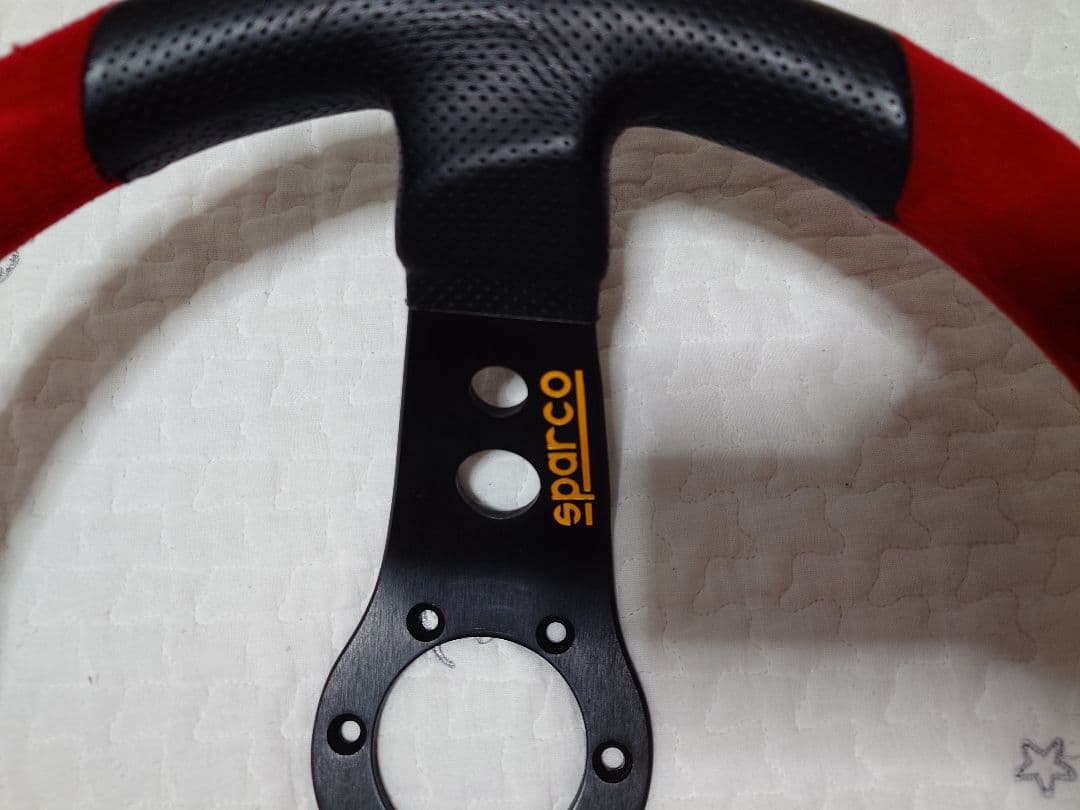 35Φ ステアリング スパルコ 2スポーク 希少な当時物　ホーン、ボスのセット