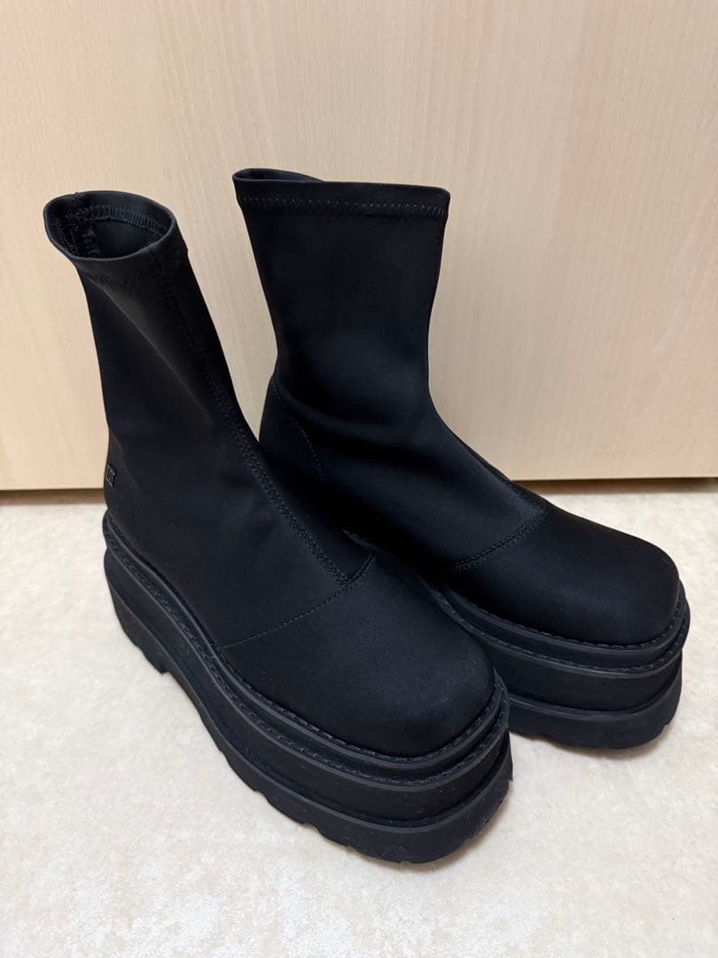 Darich ウルトラストレッチフラットショートブーツ　Lサイズ