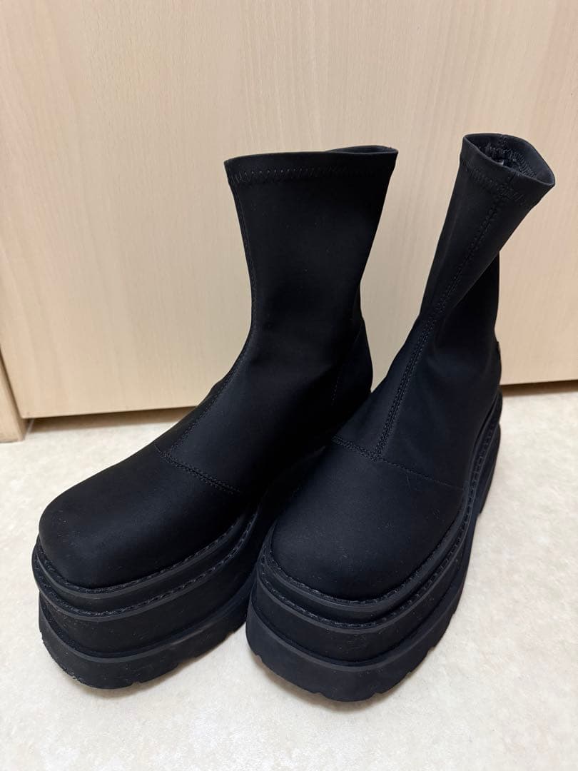 Darich ウルトラストレッチフラットショートブーツ　Lサイズ