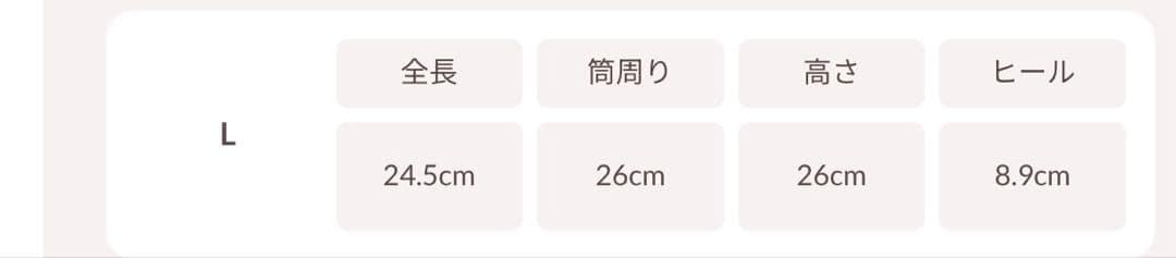 Darich ウルトラストレッチフラットショートブーツ　Lサイズ